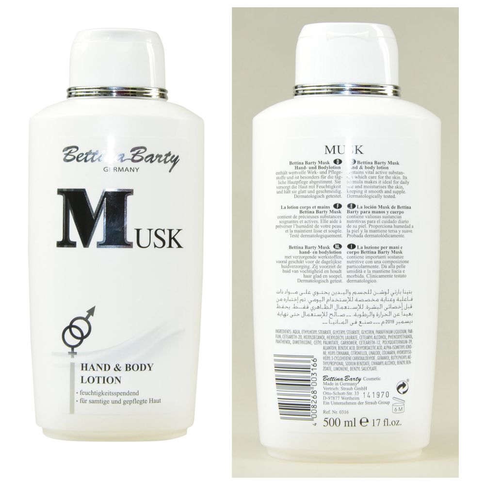 Bettina Barty Musk Hand & Body Lotion - 500 ml