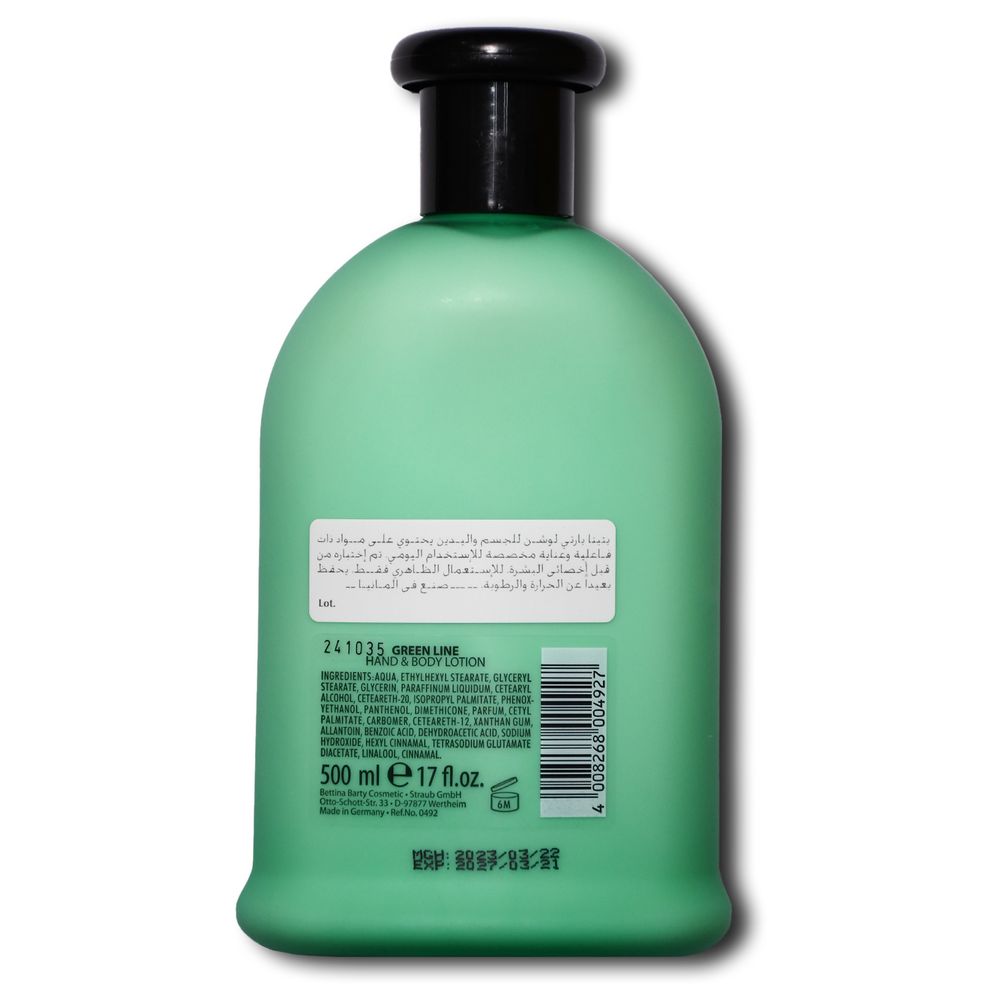 Bettina Barty Green Hand & Body Lotion - 500 ml