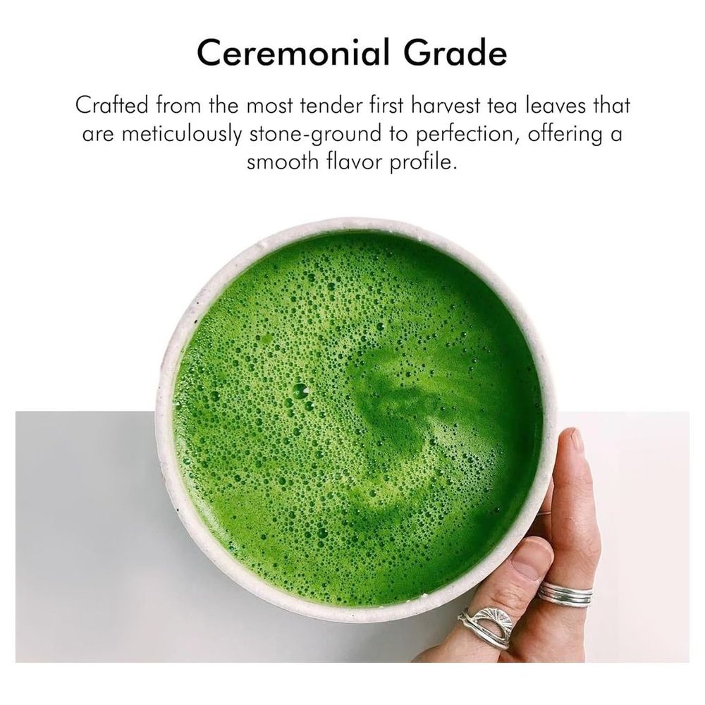 Heapwell Superfoods - Japanese Ceremonial Grade Matcha Green Tea Powder - 30 gm