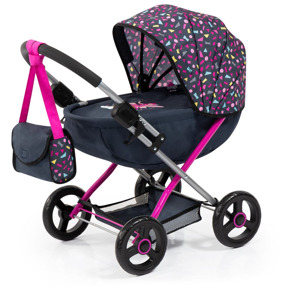 Bayer - Pram Set Cosy Fits Baby Doll - Black - 46 cm