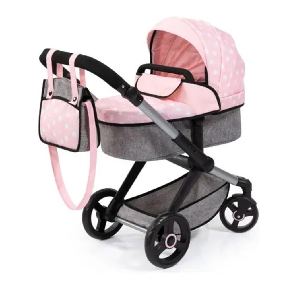 Bayer - Xeo Combi Baby Doll's Stroller Pram Set - 11 Pc Set
