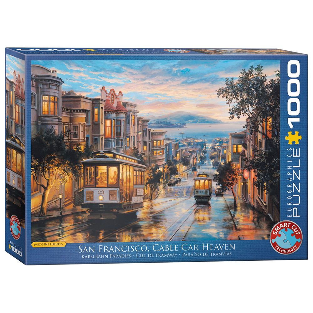 Eurographics Toys - San Francisco Cable Car Heaven Puzzle Set - 1000 Pcs