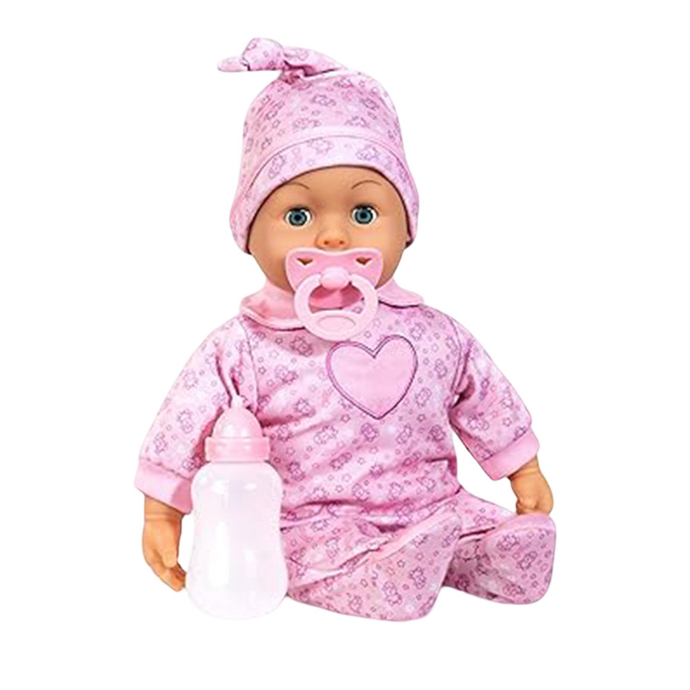 Bayer - First Words Soft Baby Doll - Pink - 38 cm - 5 Pc Set
