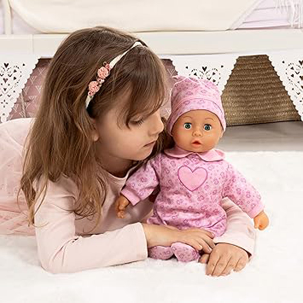 Bayer - First Words Soft Baby Doll - Pink - 38 cm - 5 Pc Set