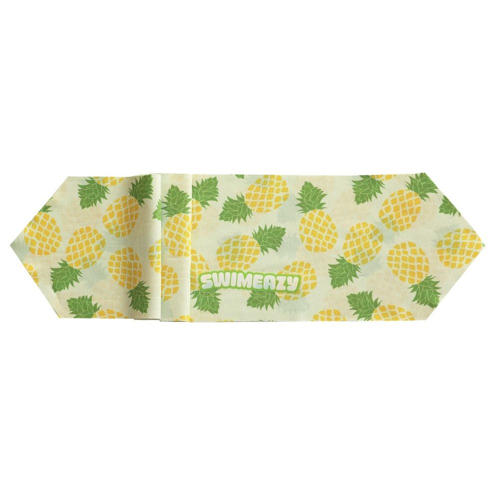 Swimeazy - Pina Pop Headband And White Goggle With Mirror Lenses
