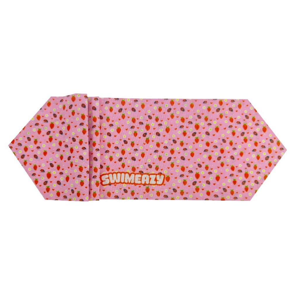 Swimeazy - Strawberry Pop Headband And White Goggle With Mirror Lenses