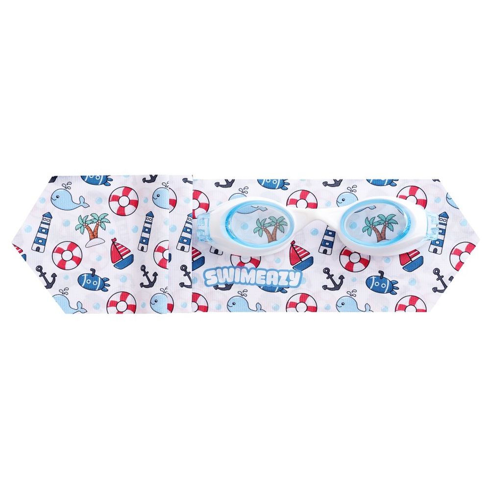 Swimeazy - Mini Sailor Headband And White Google