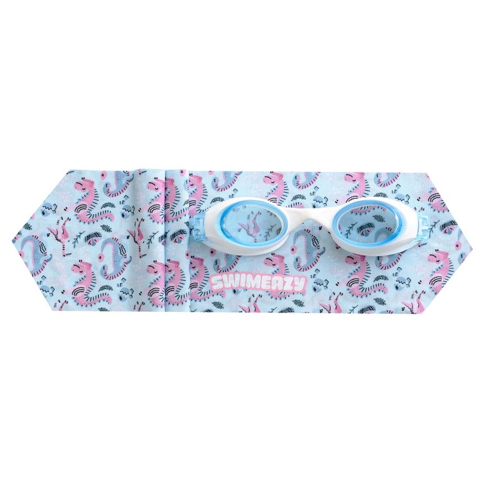 Swimeazy - Tiny Roar Headband And White Goggle
