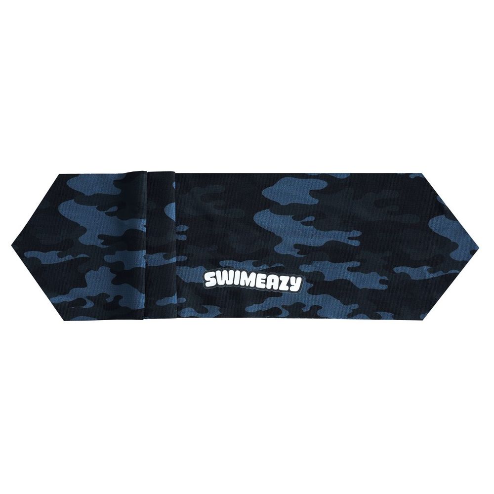 Swimeazy - Wavy Blu Headband And White Goggle