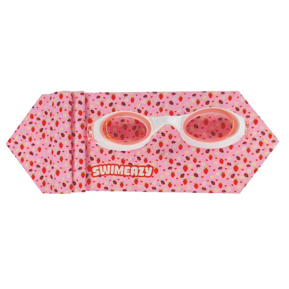 Swimeazy - Strawberry Pop Headband And White Goggle