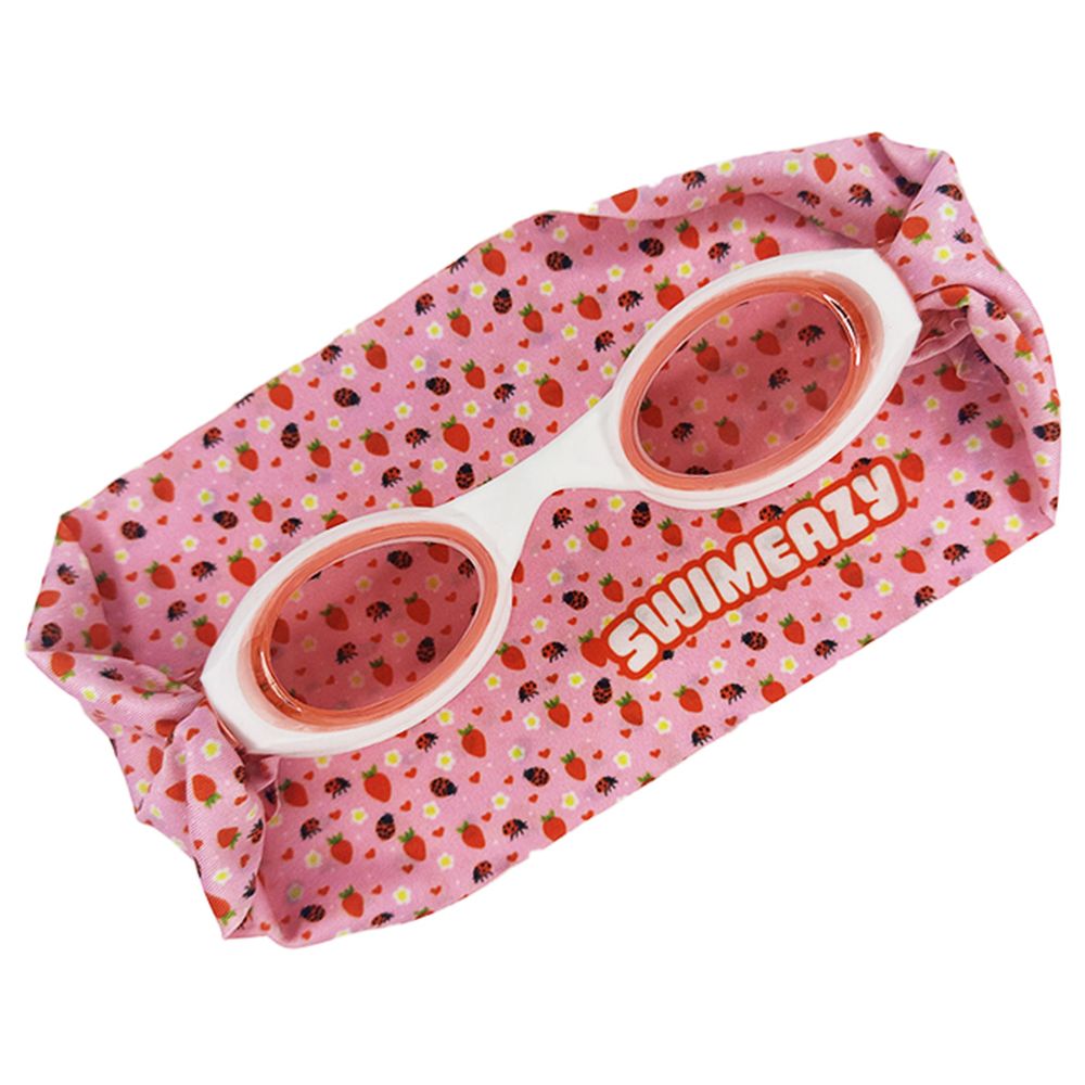 Swimeazy - Strawberry Pop Headband And White Goggle