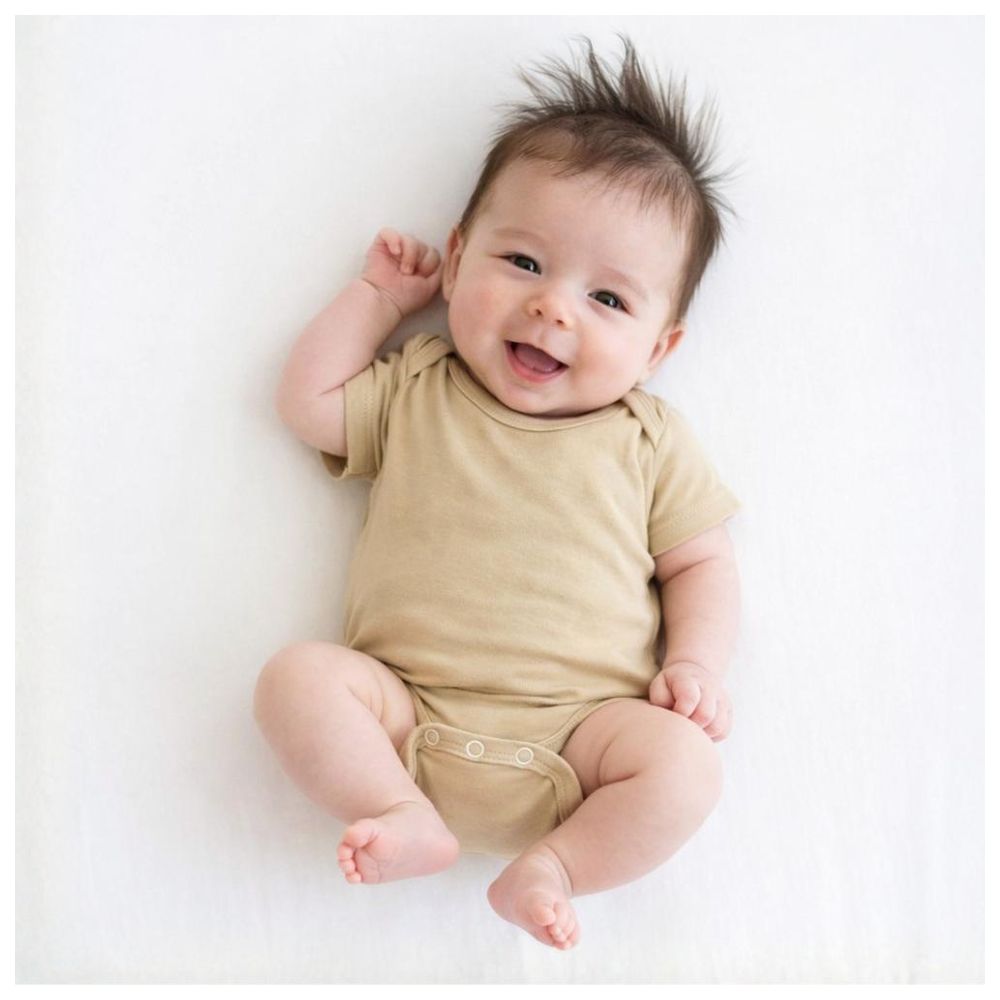 Howar Short Sleeve Warm Onesies - Sand