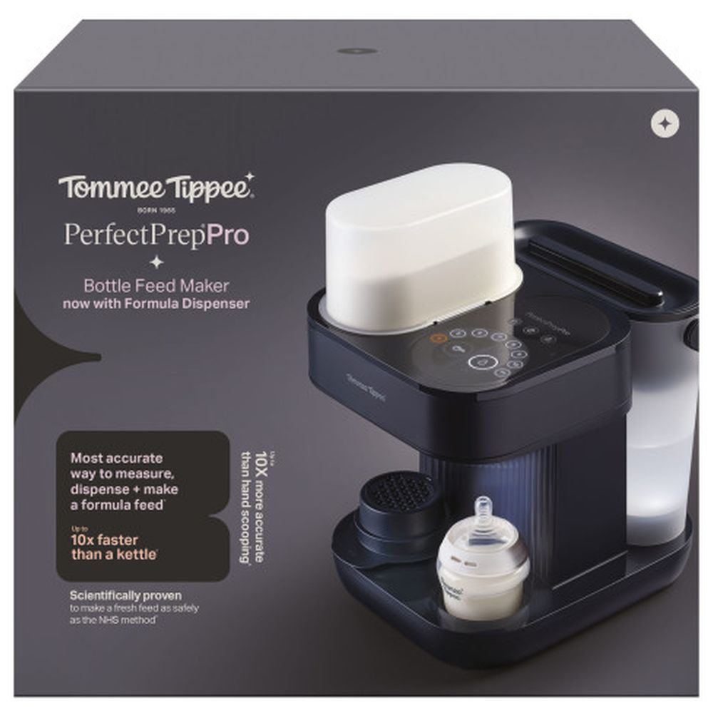Tommee Tippee - Perfect Prep Pro Formula Powder Dispenser & Baby Bottle Maker - Black