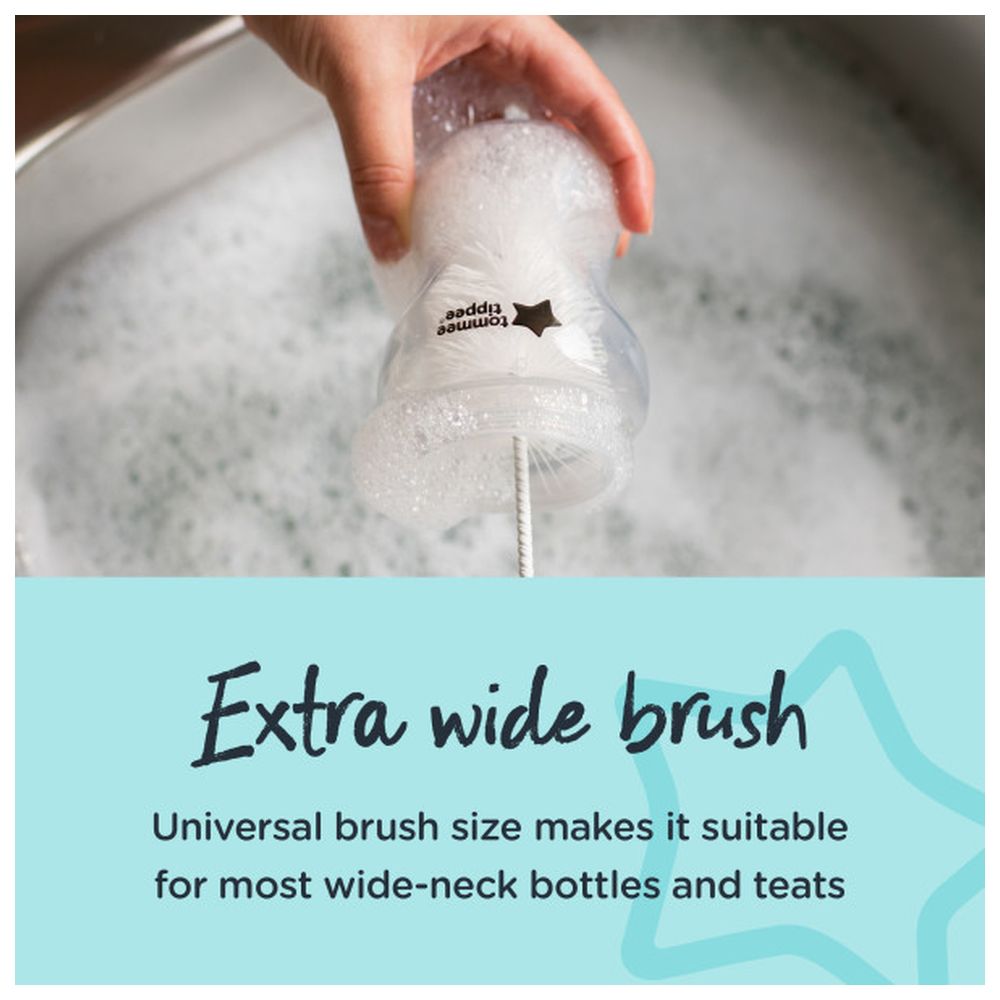 Tommee Tippee - Bottle & Teat Cleaning Brush - Grey