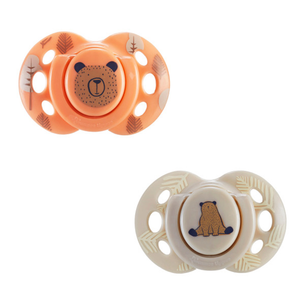 Tommee Tippee - Fun Soothers - 6-18M - Color May Vary - 2 Pcs