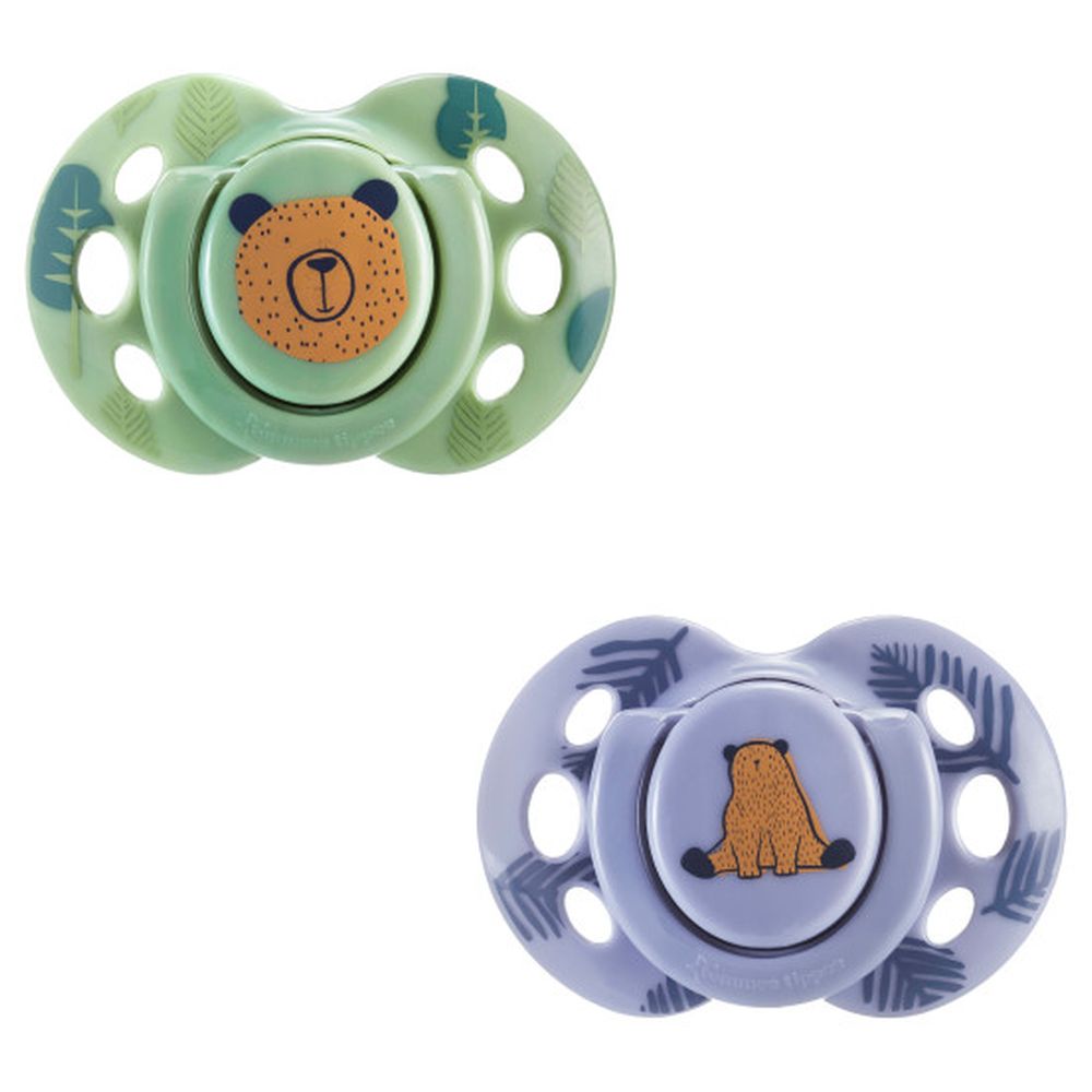 Tommee Tippee - Fun Soothers - 6-18M - Color May Vary - 2 Pcs
