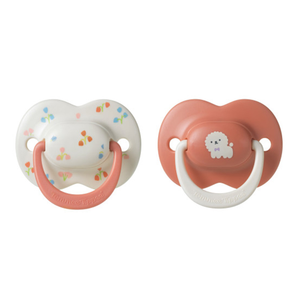 Tommee Tippee - Ultra Fit Silcone Soother - 6-18M - Girl Deco - Color May Vary - 2 Pcs