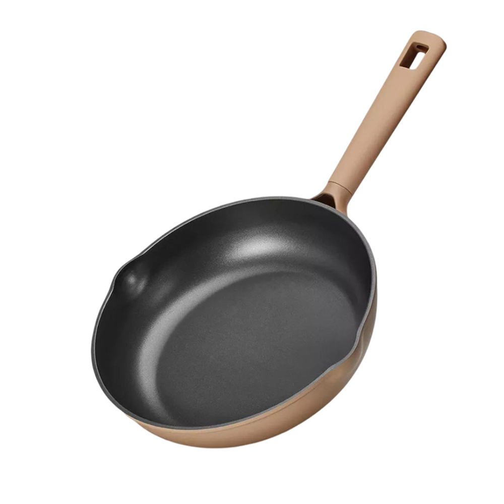 Carote - Nonstick Fry Pan With Pour Spout - Taupe - 10-Inch