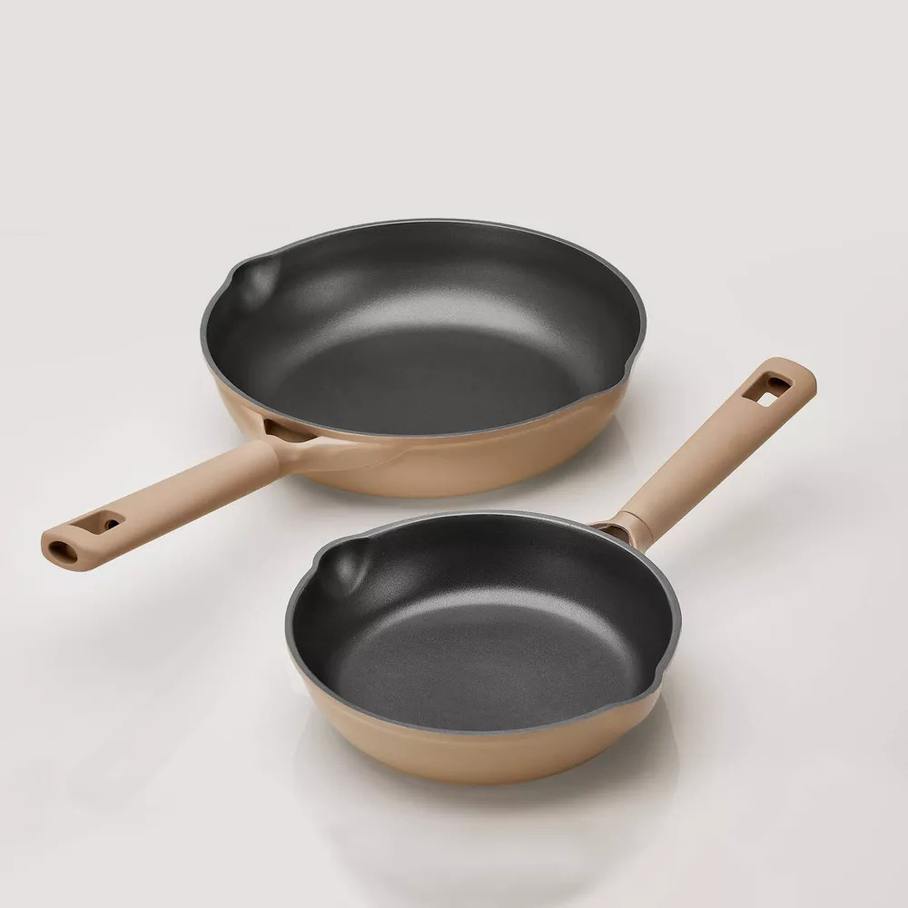 Carote - Ceramic Nonstick Cookware Set - Taupe - 9Pc-Set