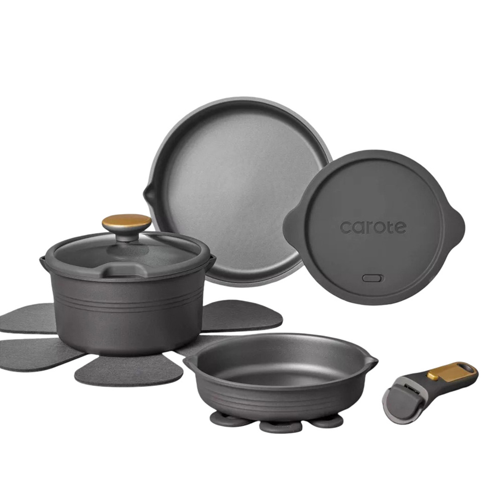 Carote - Nonstick Cookware Set With Detachable Handle - 10Pc-Set