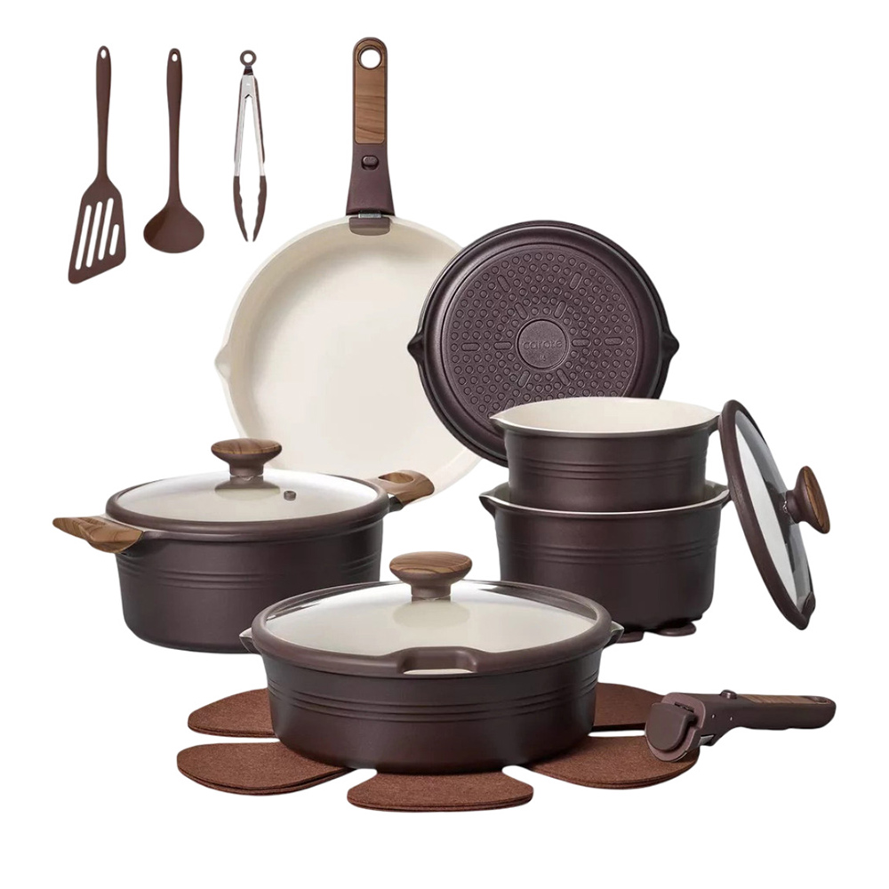 Carote - Ceramic Nonstick Cookware Set - 24Pc-Set
