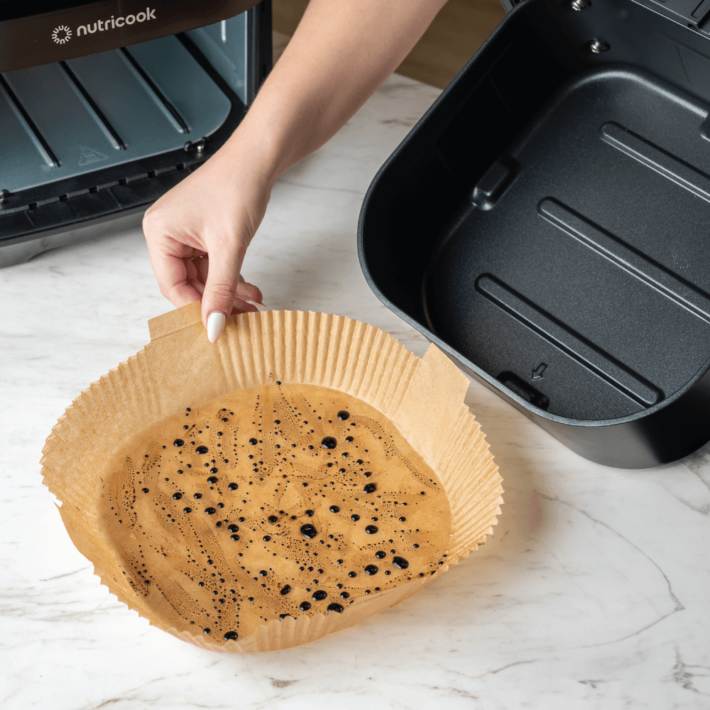 Nutricook - Air Fryer Liners - Beige - 150 Pcs - 20 cm