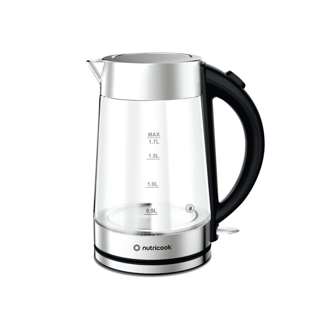 Nutricook - Glass Kettle - Silver - 1.7 L