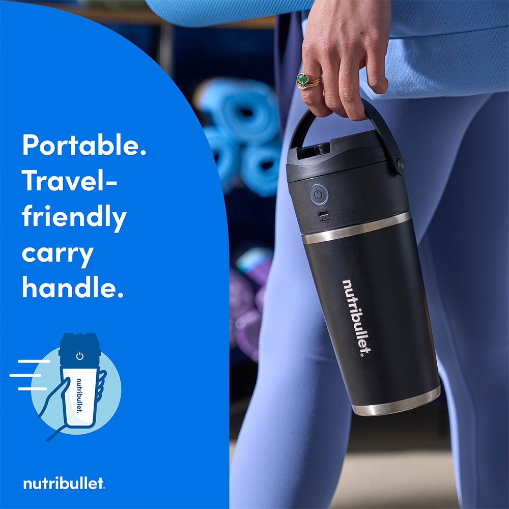 Nutribullet Flip Portable Blender Set - Black - 8Pc-Set