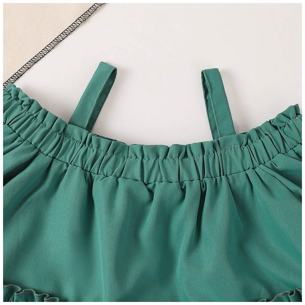 Brownbark Girl's Off-Shoulder Top and Shorts - 2 Pcs