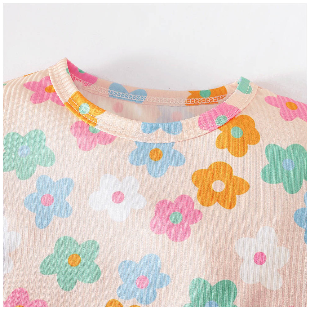 Brownbark Girl's Short Sleeves Top and Pants - 4 Pcs