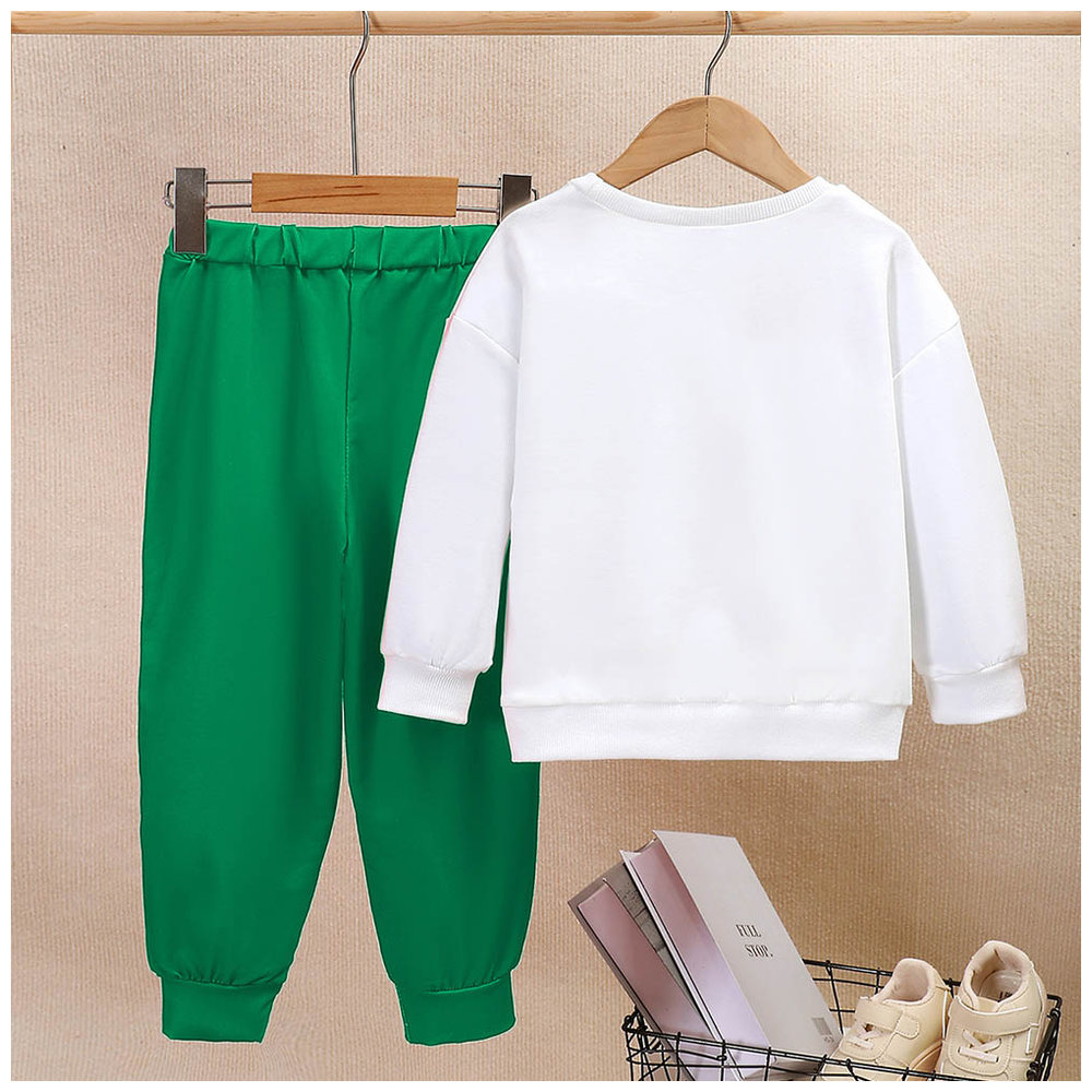 Brownbark Boy's Bear Printed T-Shirt and Joggers - 2 Pcs