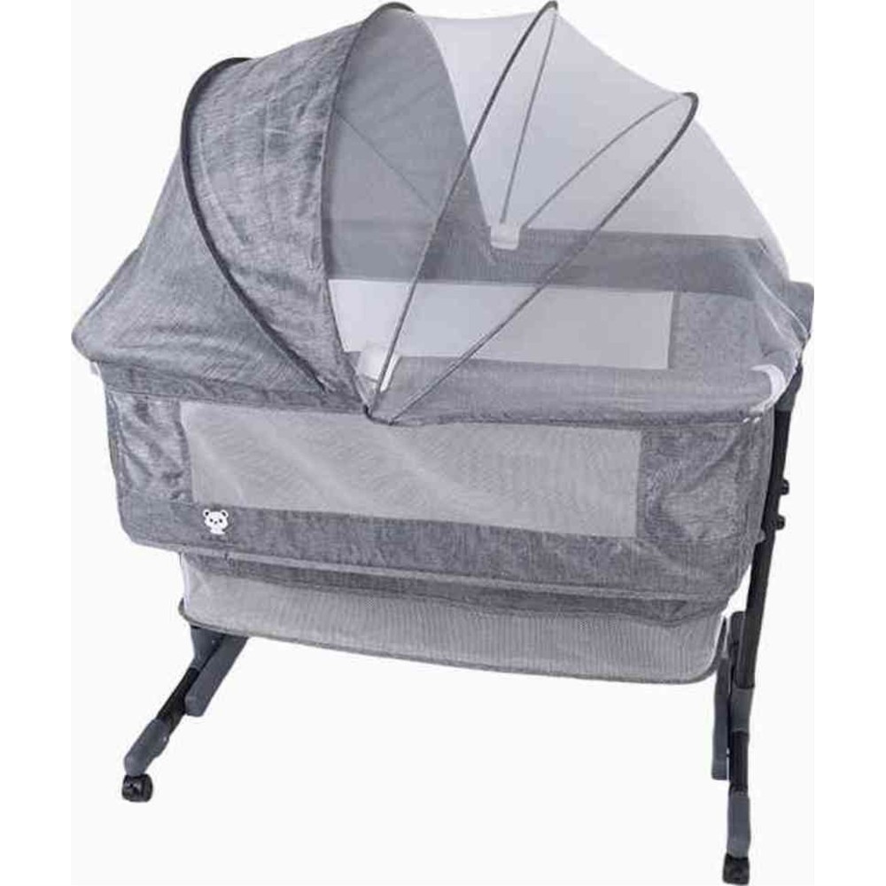 Kikibebe - 3-In-1 Baby Bedside Crib - Light Grey