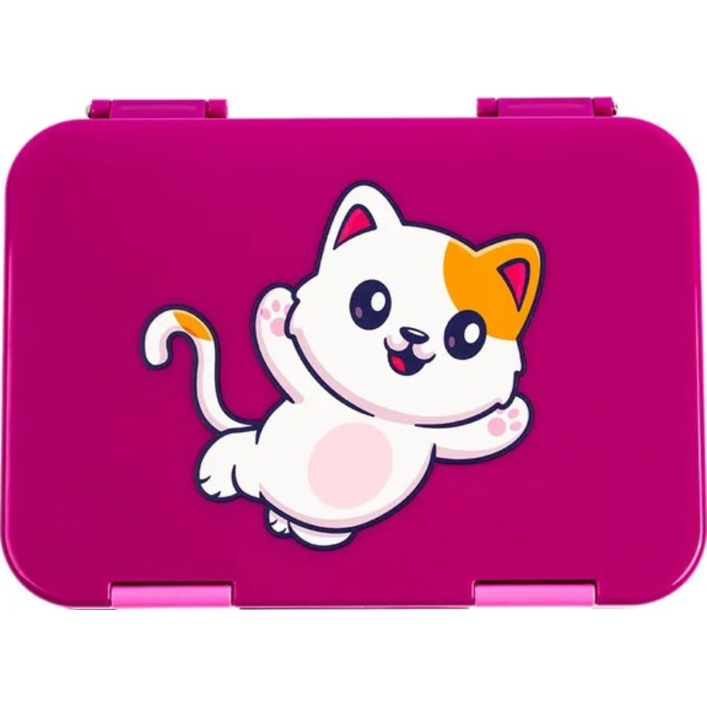Cocobee - 6-Compartment Bento Lunch Box - Dark Pink