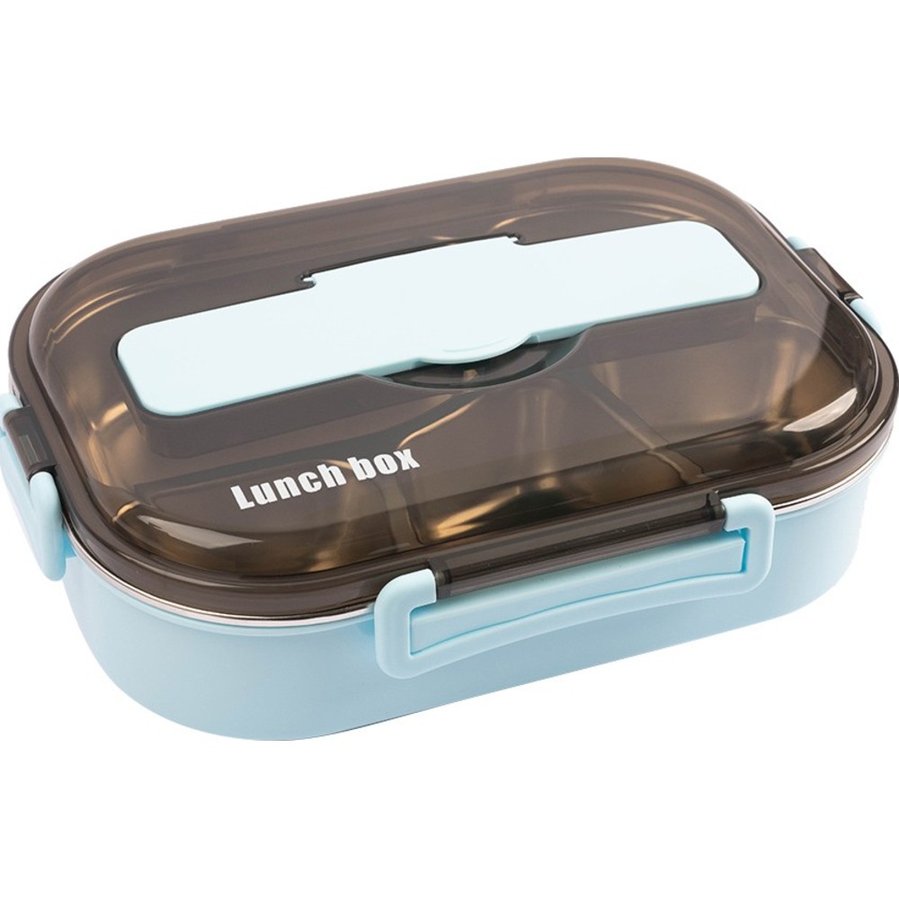 Cocobee - 5-Compartment Oval Lunch Box With Clasp Lock