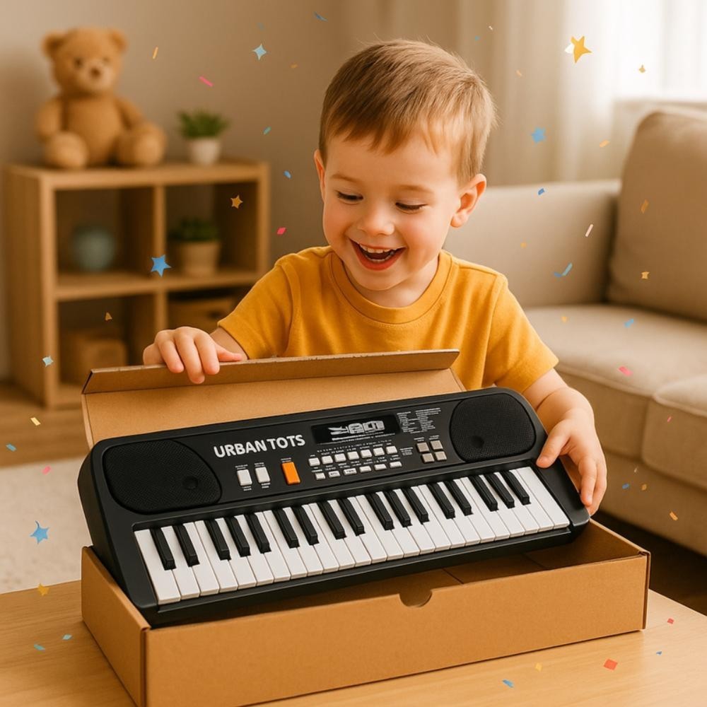 Urban Tots - Big Fun Multi-Functional Piano - Black