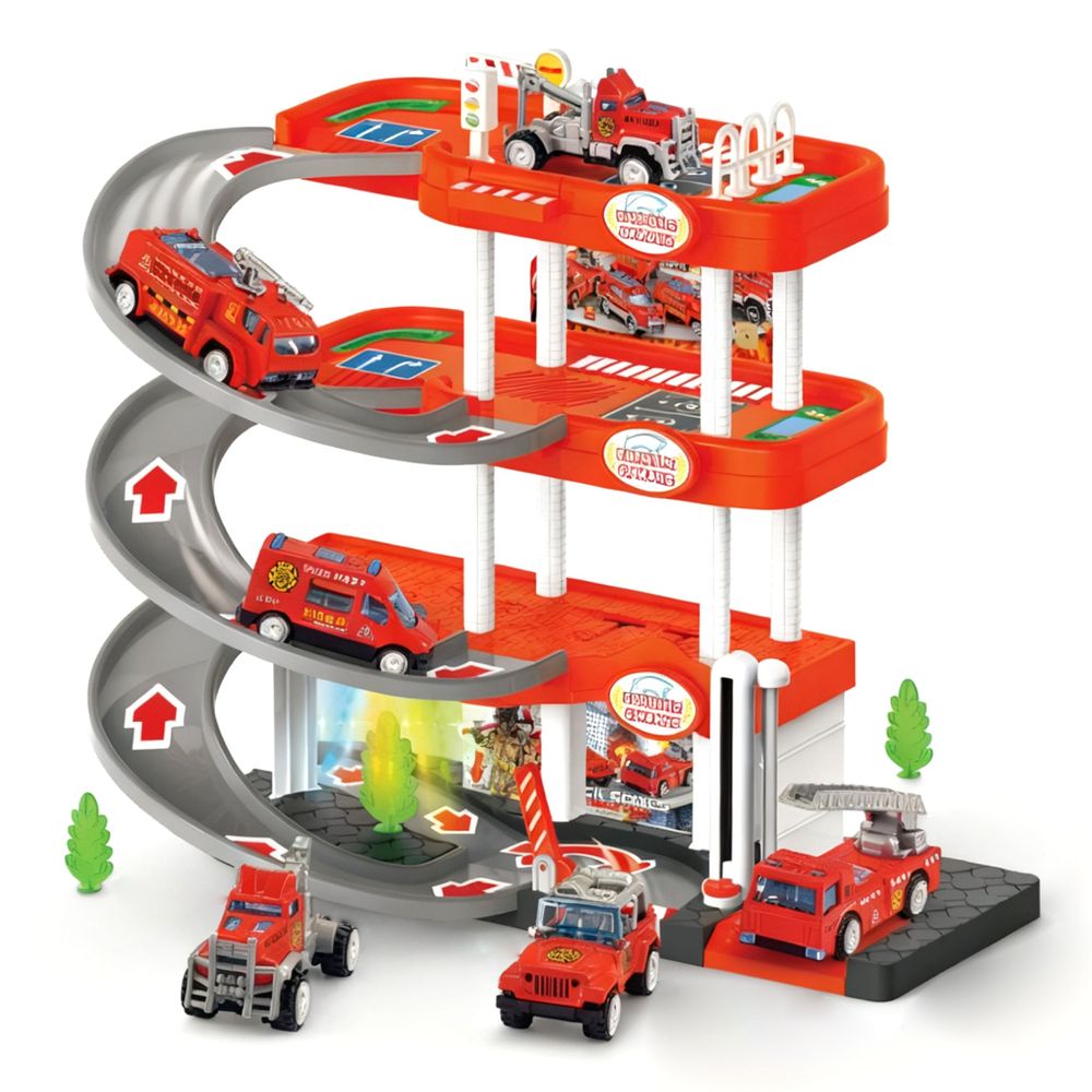 Chanak - Fire Rescue Parking Garage Playset