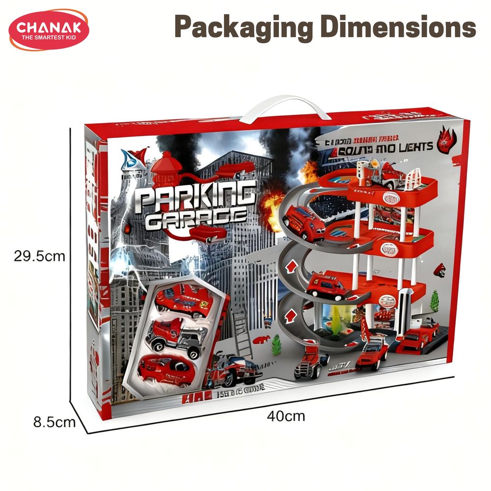 Chanak - Fire Rescue Parking Garage Playset