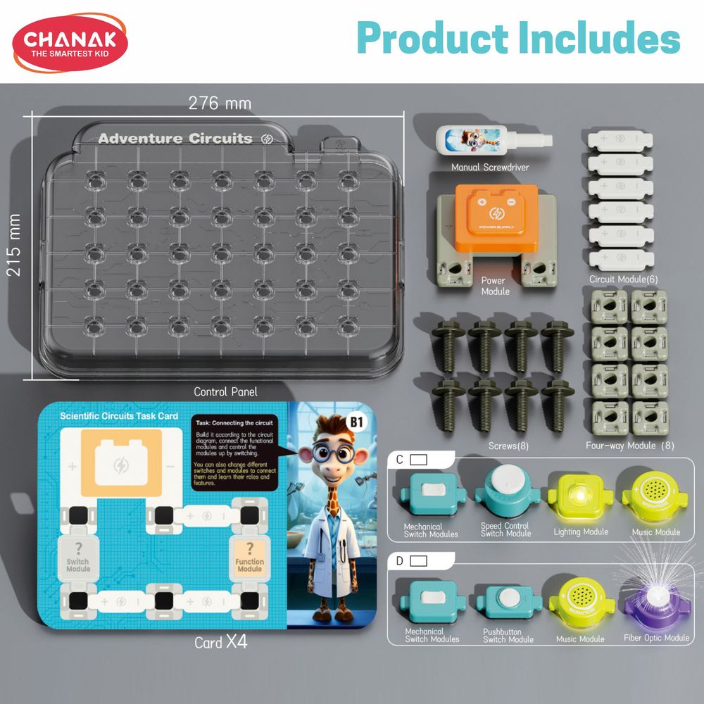 Chanak - Scientific Circuits DIY Steam Kit - 9 Pcs