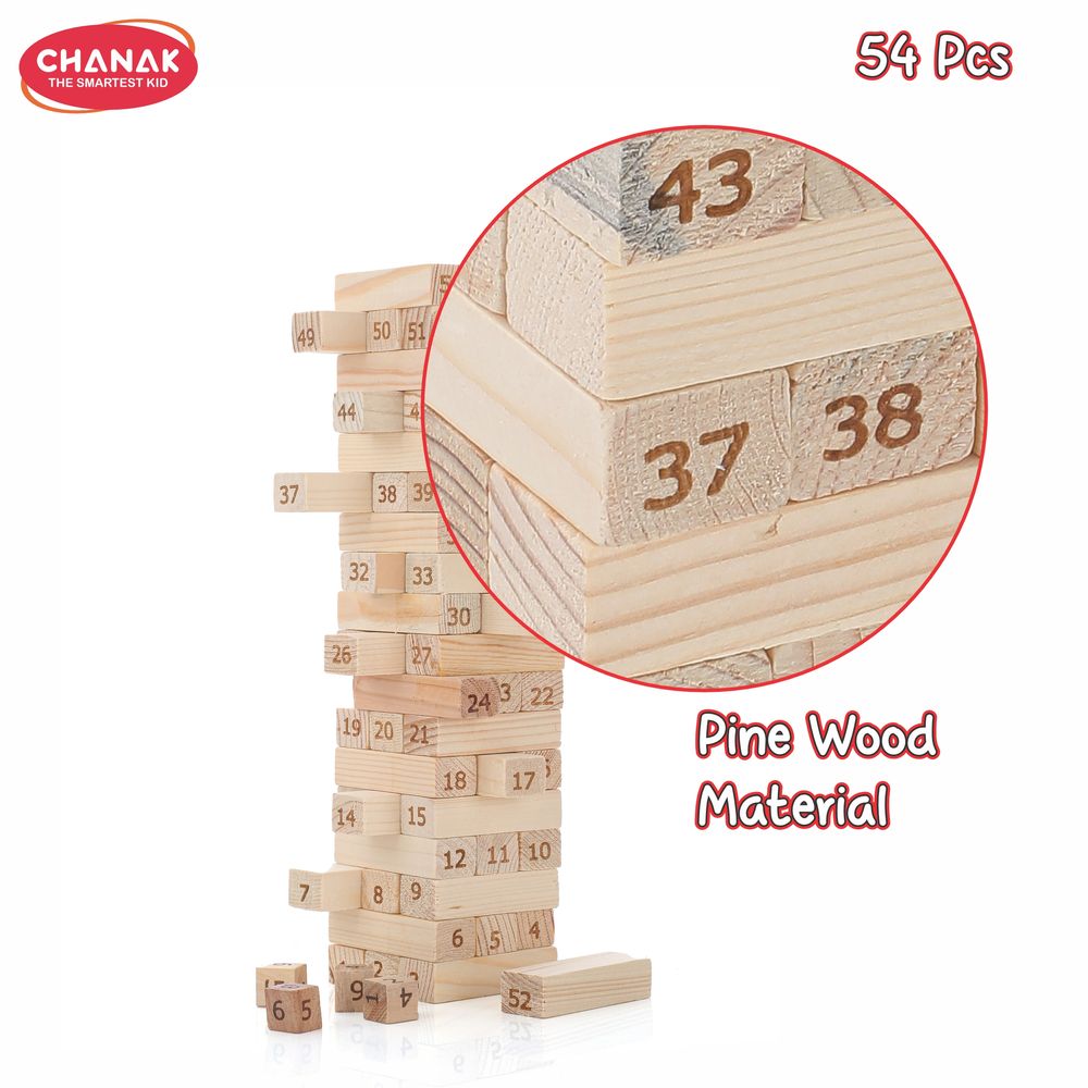 Chanak - Wooden Tumbling Tower Game