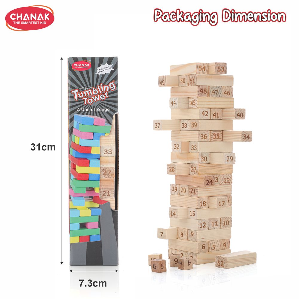Chanak - Wooden Tumbling Tower Game