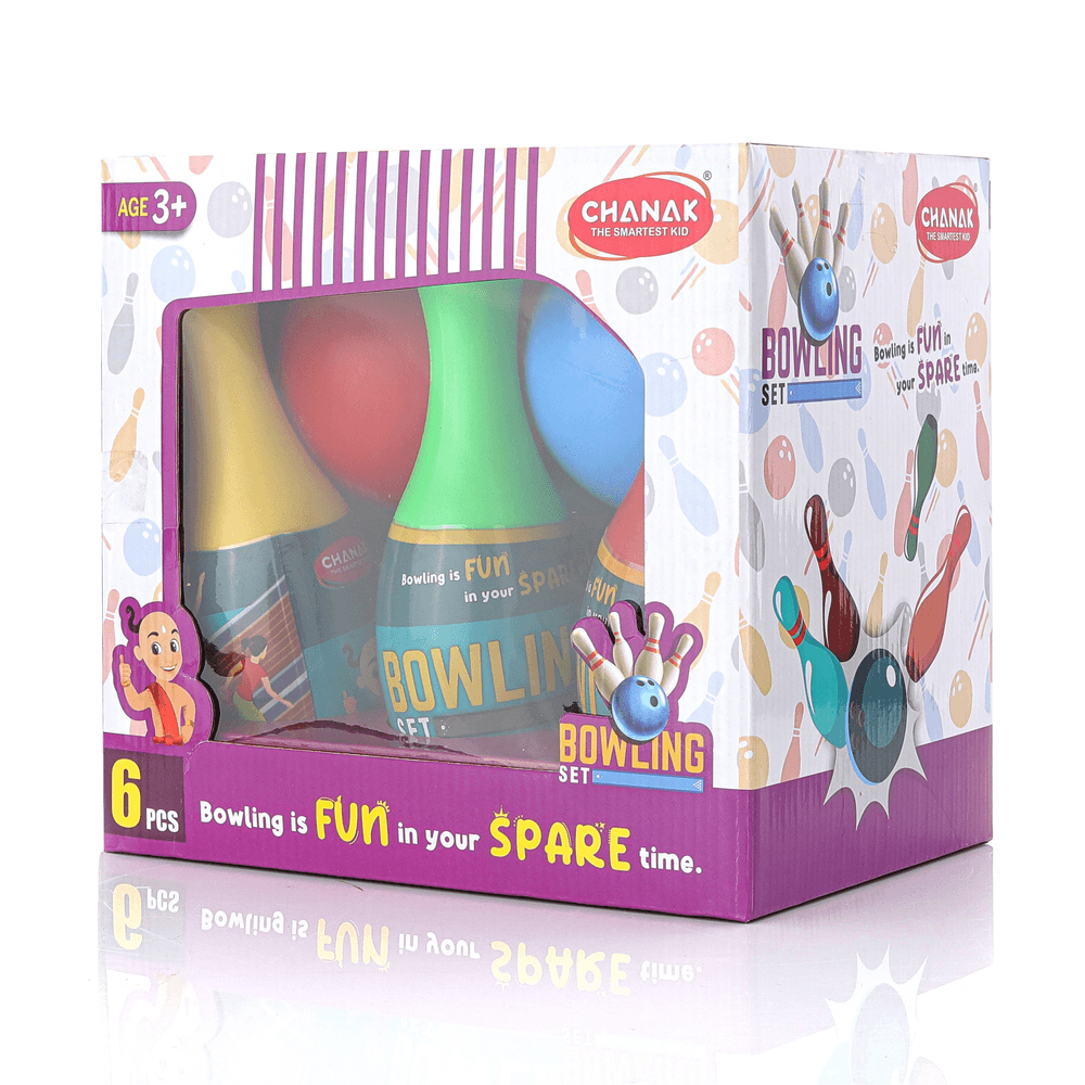 Chanak - Plastic Bowling Game Set - 8 Pcs