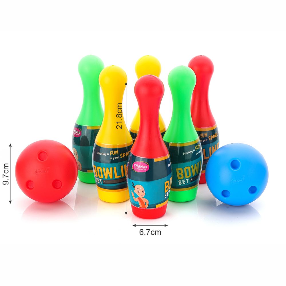 Chanak - Plastic Bowling Game Set - 8 Pcs