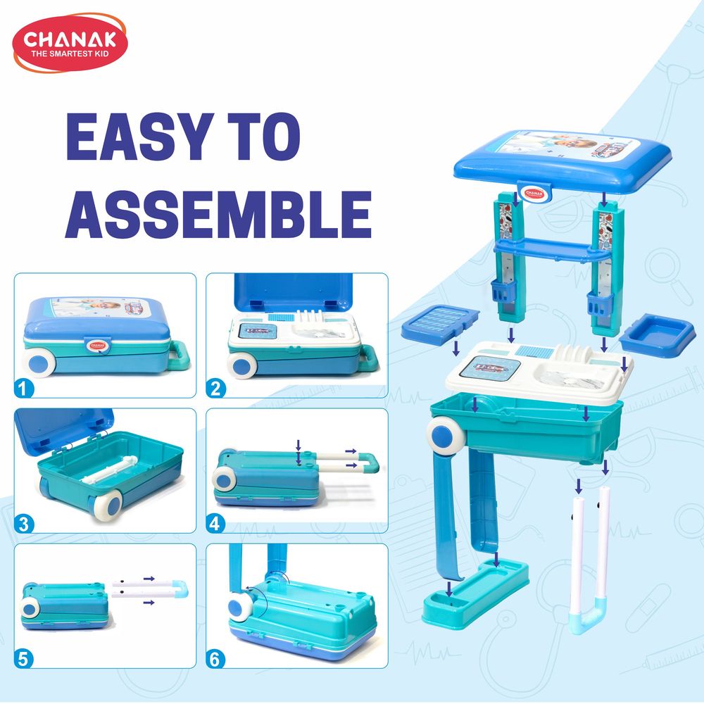 Chanak - Premium Doctor Set With Pull & Push Trolley