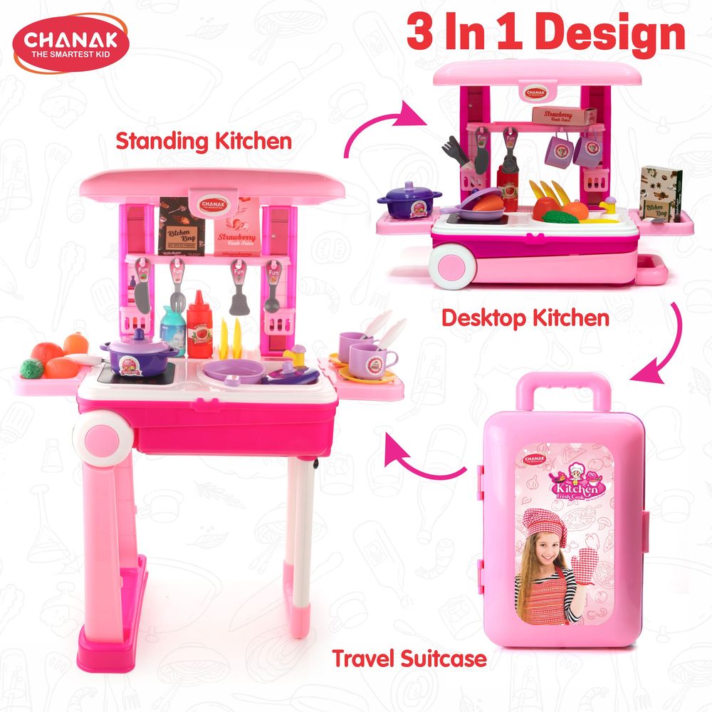 Chanak - Kitchen Suitcase Set On Wheels