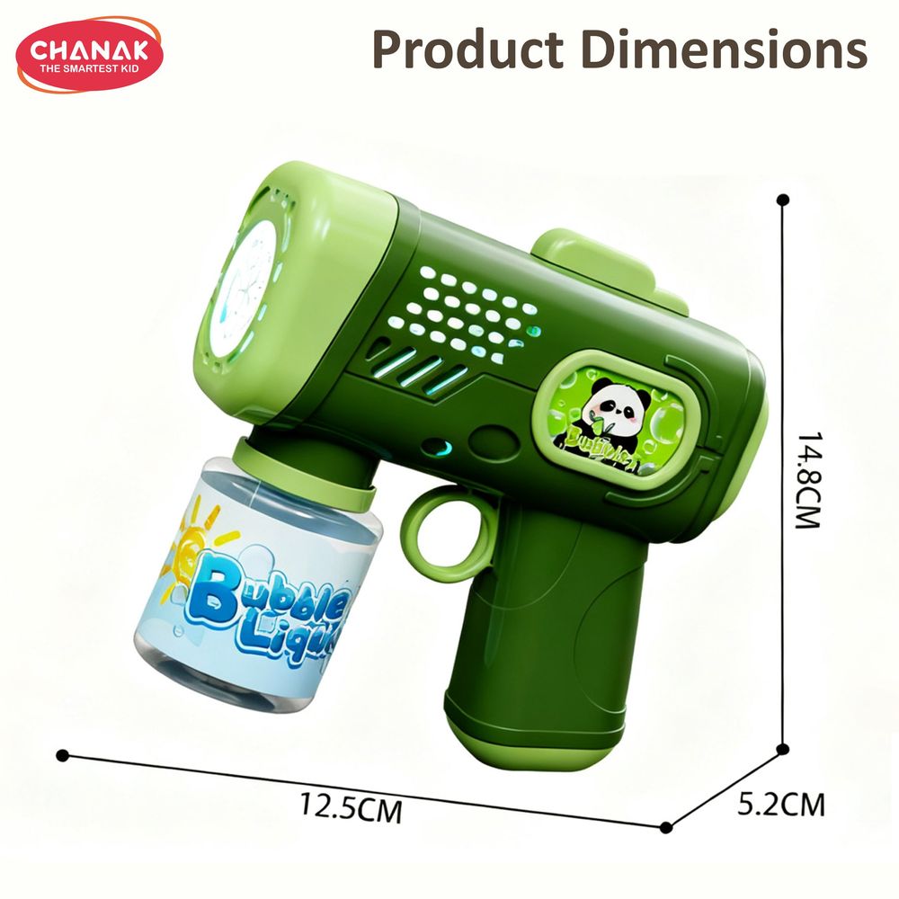 Chanak - Electric Bubble Gun - Color May Vary - 70 ml