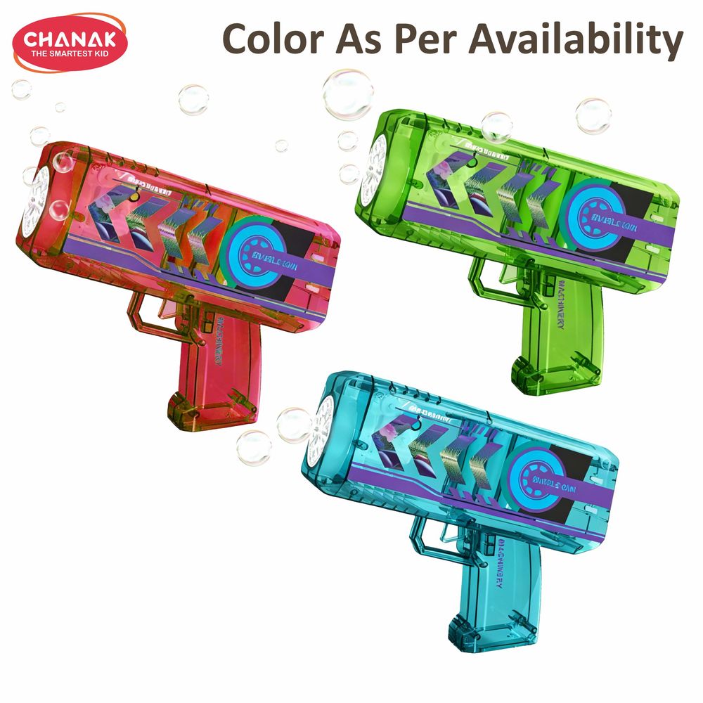 Chanak - Electric Machinery LED Bubble Gun - Color May Vary - 70 ml