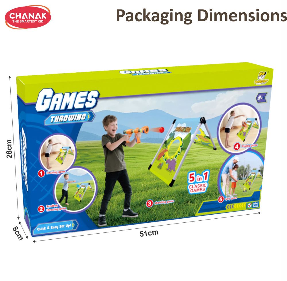 Chanak - 5 In 1 Games Throwing Set - 22 Pcs