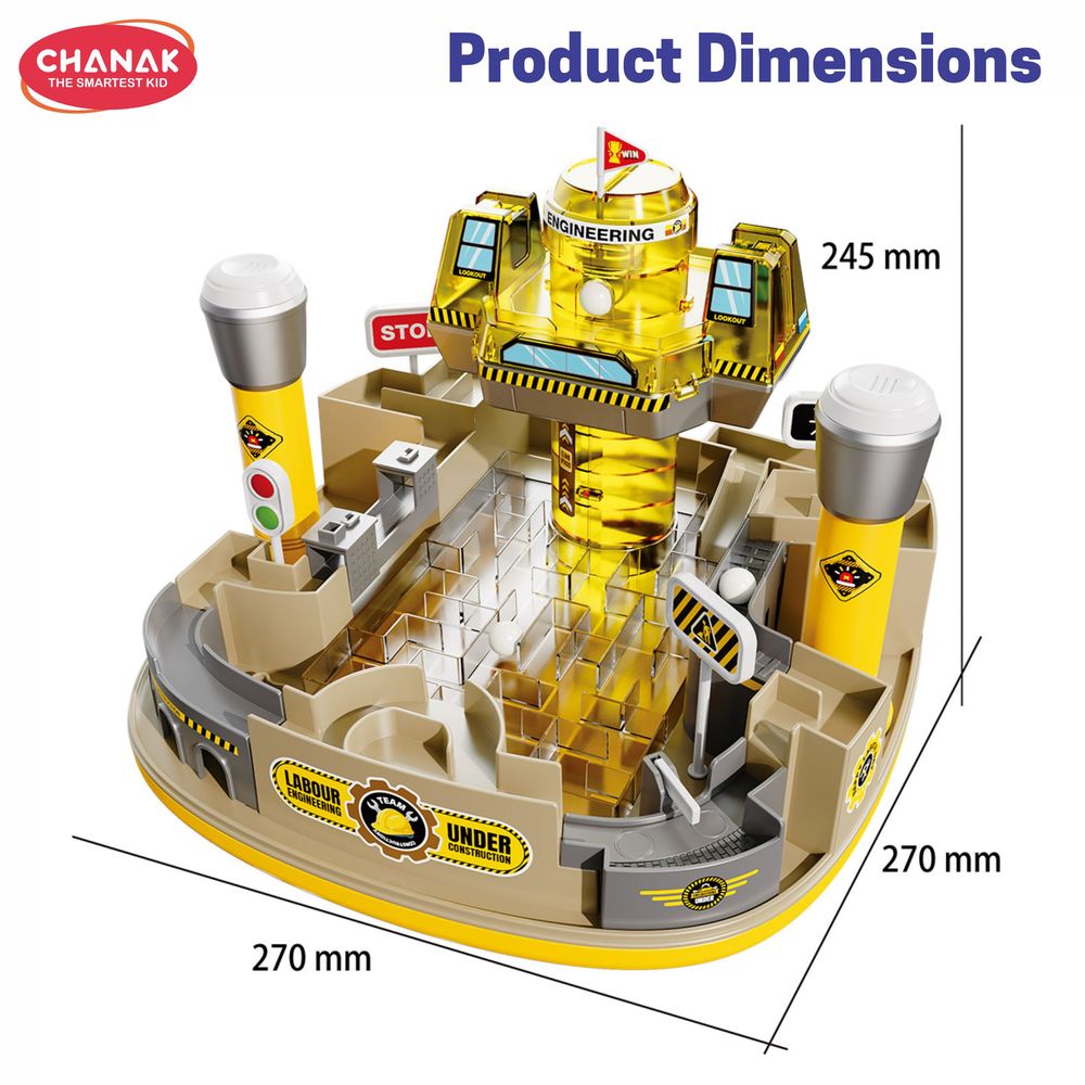 Chanak - Engineering Maze Tower Puzzle Toy - 16 Pcs