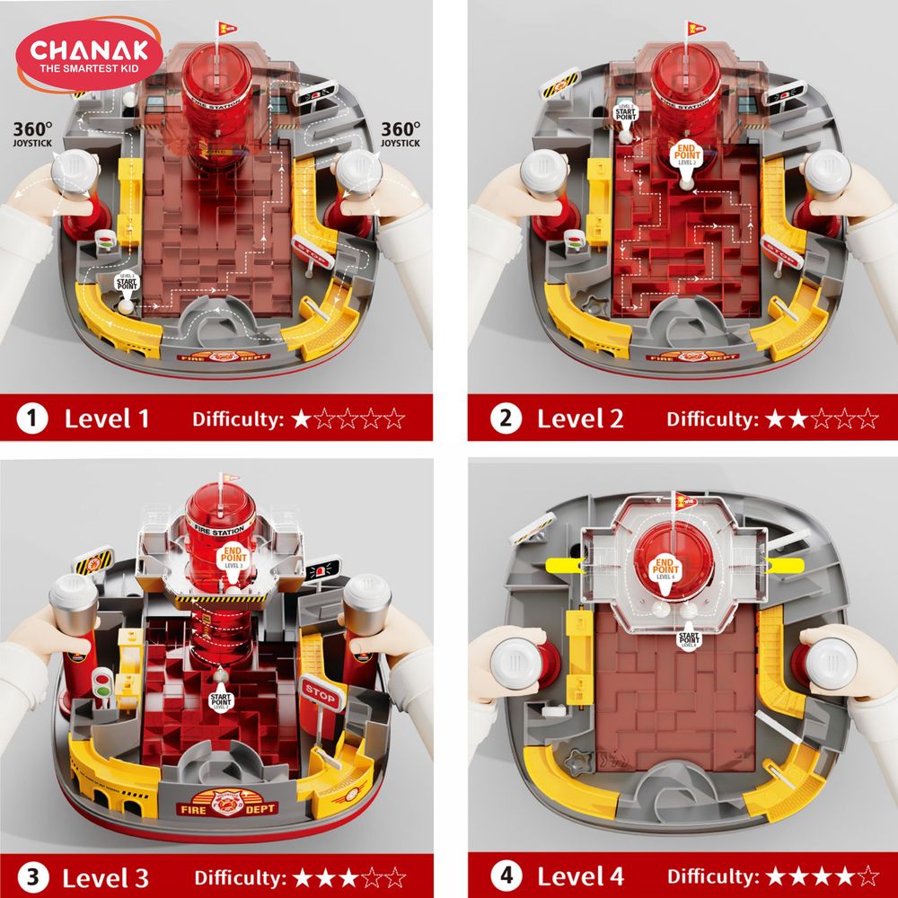Chanak - Firefighting Maze Tower Game - 16 Pcs