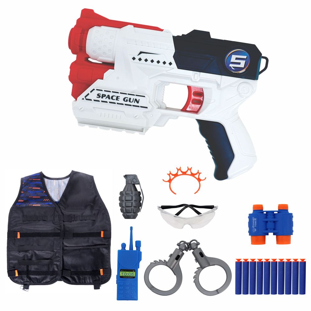 Chanak - Power Shoot Soft Foam Bullet Gun Set - 18 Pcs